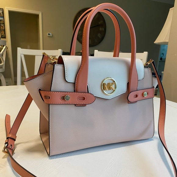 Michael Kors Carmen Blush Satchel NWT shoulder bag new - Picture 1 of 16